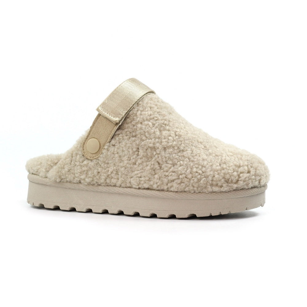 Lunar Naples Beige Slipper (Adjustable Strap)