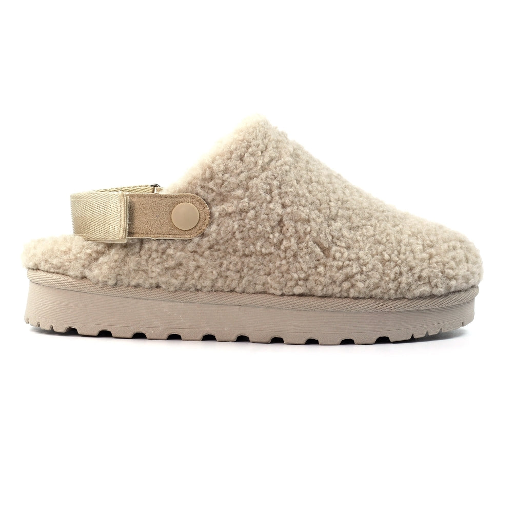 Lunar Naples Beige Slipper (Adjustable Strap)
