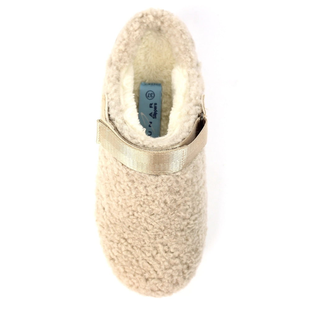 Lunar Naples Beige Slipper (Adjustable Strap)