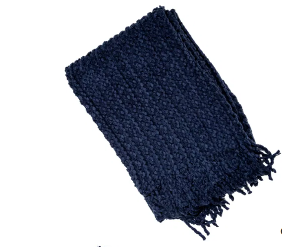 Malini Brixton Navy Throw