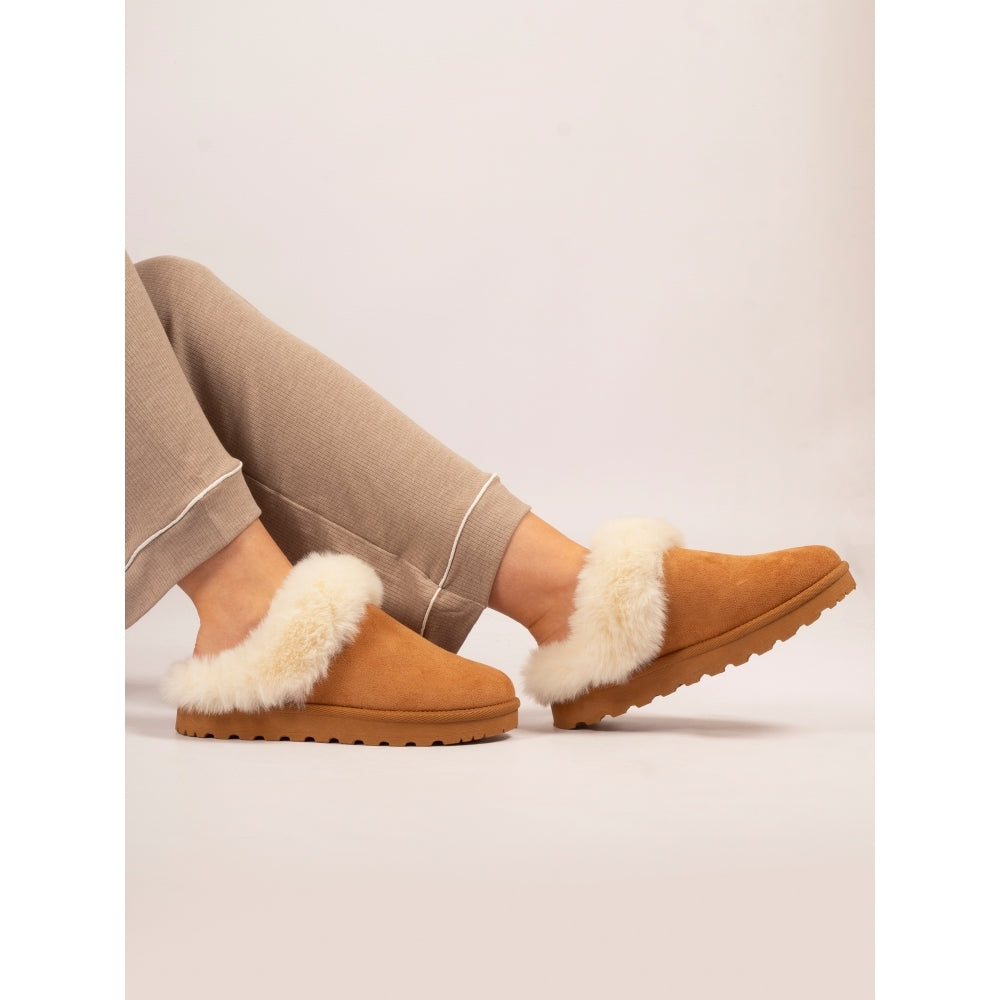 Lunar Nevis Tan Slipper (Removable Back Strap)