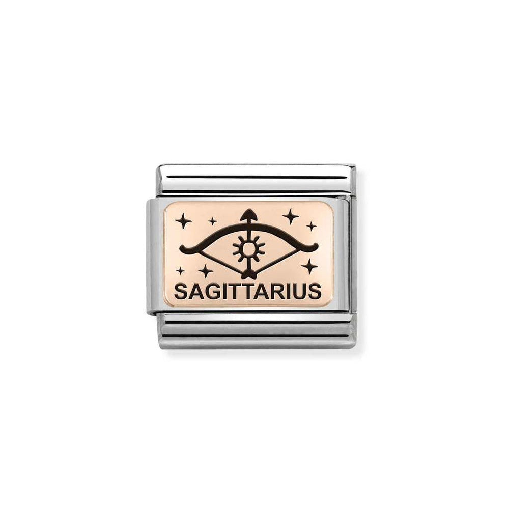 Nomination Rose Gold Sagittarius Zodiac Charm