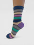 Thought Cleo Stripe Bamboo Socks Navy 4-7