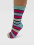 Thought Cleo Stripe Bamboo Socks Deep Mint 4-7