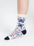 Thought Floral Insect Bamboo Socks Ecru Butterfly 4-7