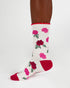 Thought Birth Flower Bamboo Socks Rose 4-7