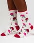 Thought Birth Flower Bamboo Socks Rose 4-7