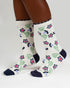 Thought Birth Flower Bamboo Socks Morning Glory 4-7