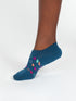 Thought Multi Heart No Show Bamboo Socks Teal Multi 4-7