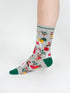 Thought Christmas Pet Organic Cotton Sock Grey Marl 4-7