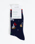 Thought 12 Days Of Christmas Bamboo Socks Navy 7-11