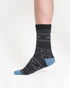 Thought Pattereded Wool Crew Socks Black 7-11