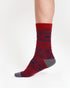 Thought Pattereded Wool Crew Socks Red 7-11