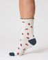 Thought Insect Organic Cotton Socks Stone White 4-7