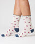 Thought Insect Organic Cotton Socks Stone White 4-7