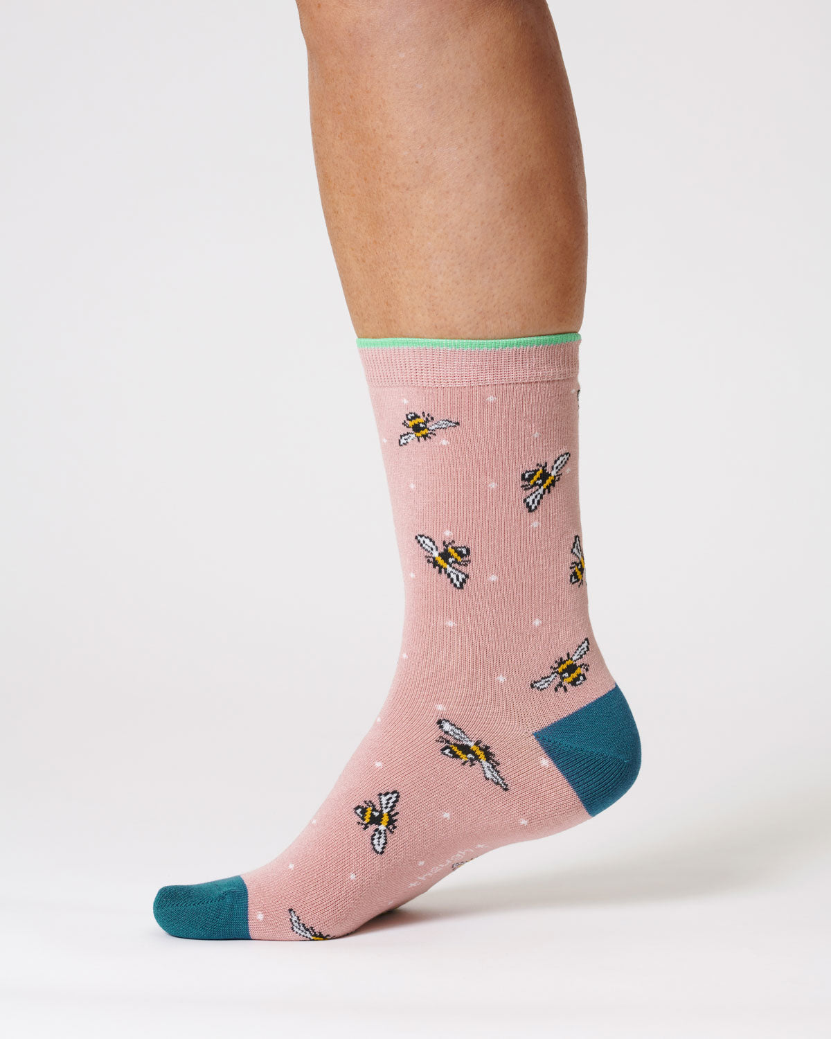 Thought Bee Bamboo Socks Petal Pink 4-7