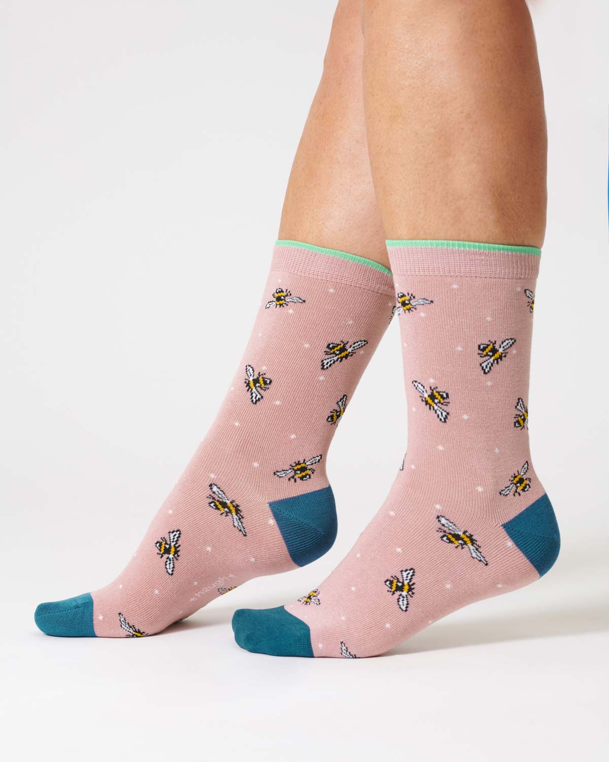 Thought Bee Bamboo Socks Petal Pink 4-7