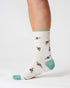 Thought Bee Bamboo Socks Stone White 4-7