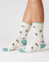 Thought Bee Bamboo Socks Stone White 4-7