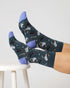 Thought Chicken Organic Cotton Socks Blue Slate 4-7