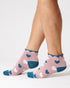 Thought Heart Ankle Bamboo Socks Petal Pink 4-7