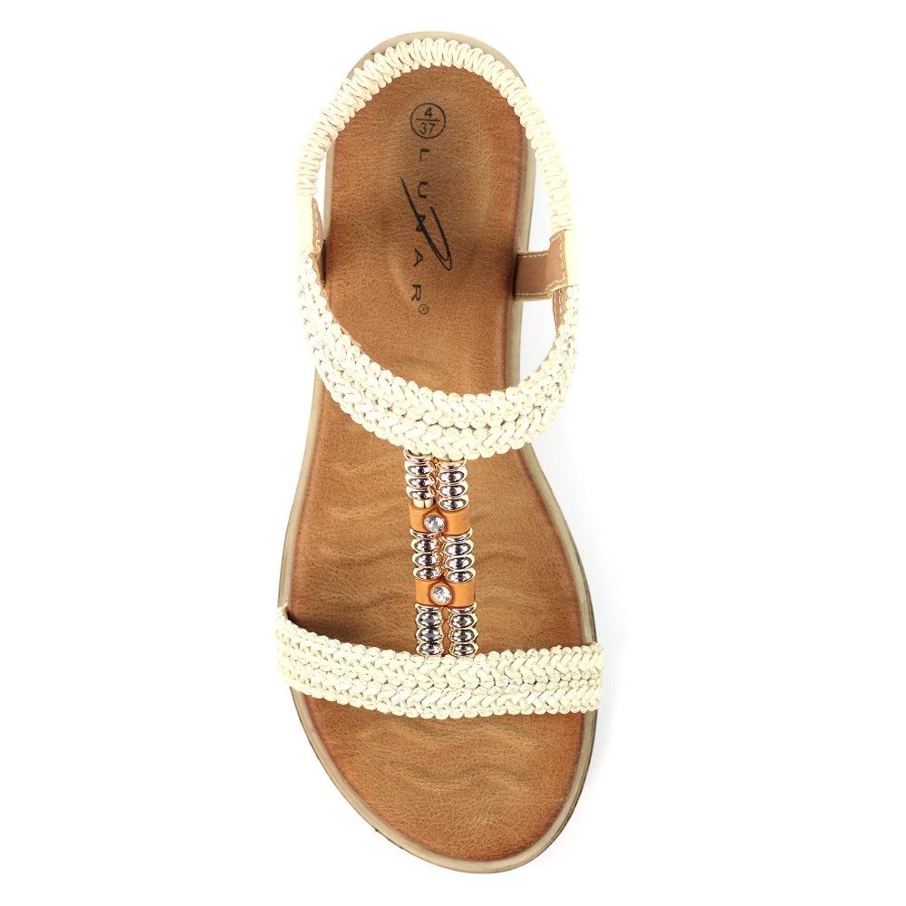 Lunar Portofino White Sandal