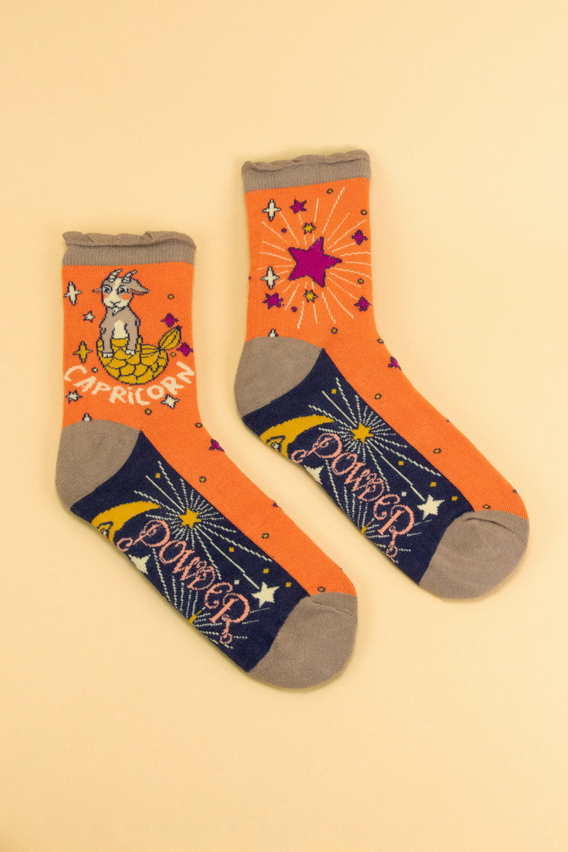 Powder Zodiac Ankle Socks Capricorn