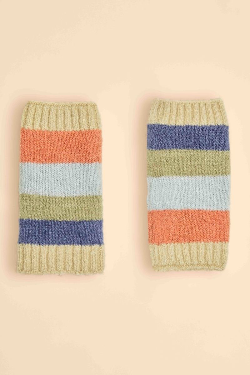 Powder Lilia Wrist Warmers - Pastel Mix