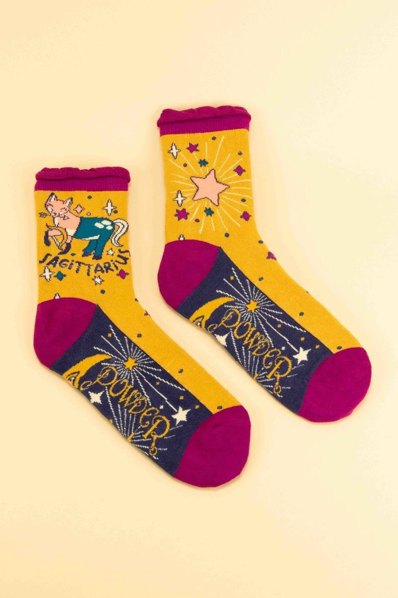 Powder Zodiac Ankle Socks Sagittarius