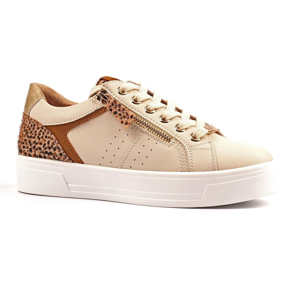 Lunar Presley Cream Trainer
