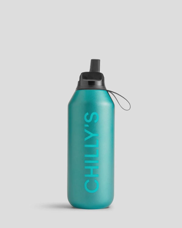 Chillys Series 2 Flip 500ml, Matte Metallic, Atlantis