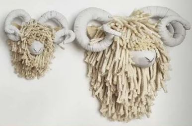 Highland Sheep Rams Head Large