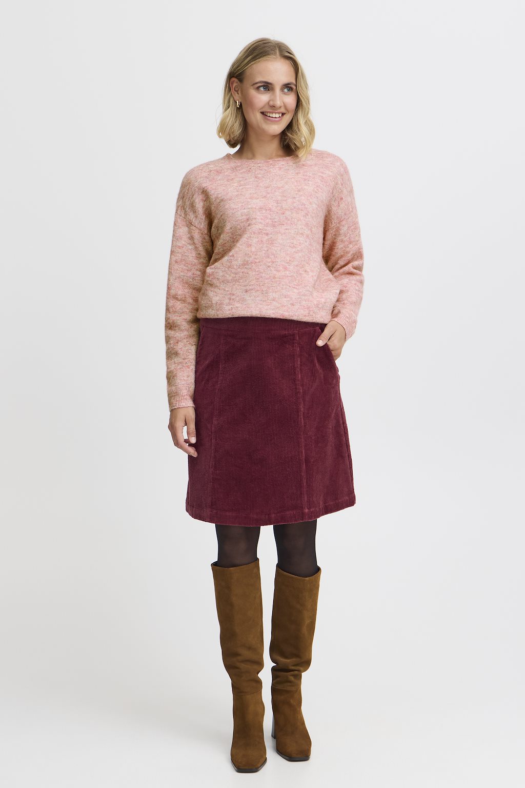 Fransa Sanny Pullover Rapture Rose Melange