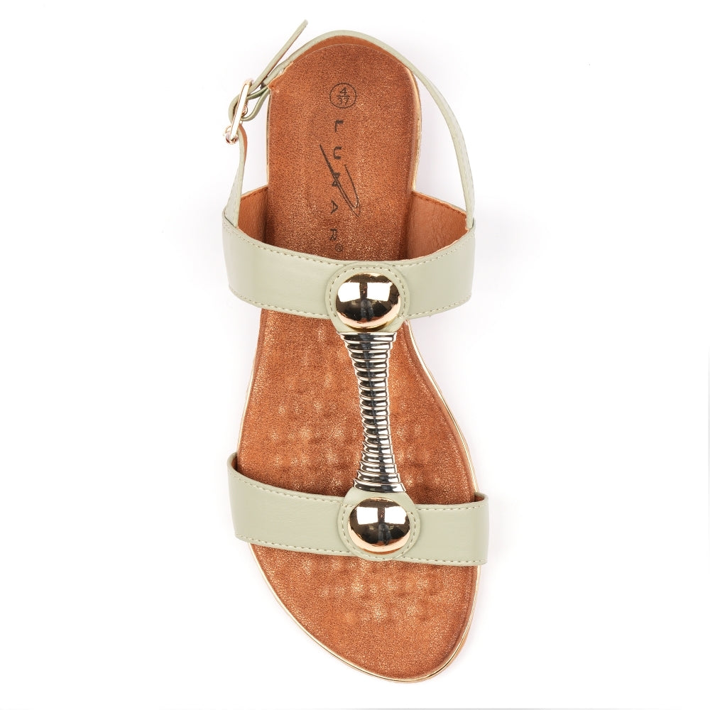 Lunar Renoir Sage Green Sandal