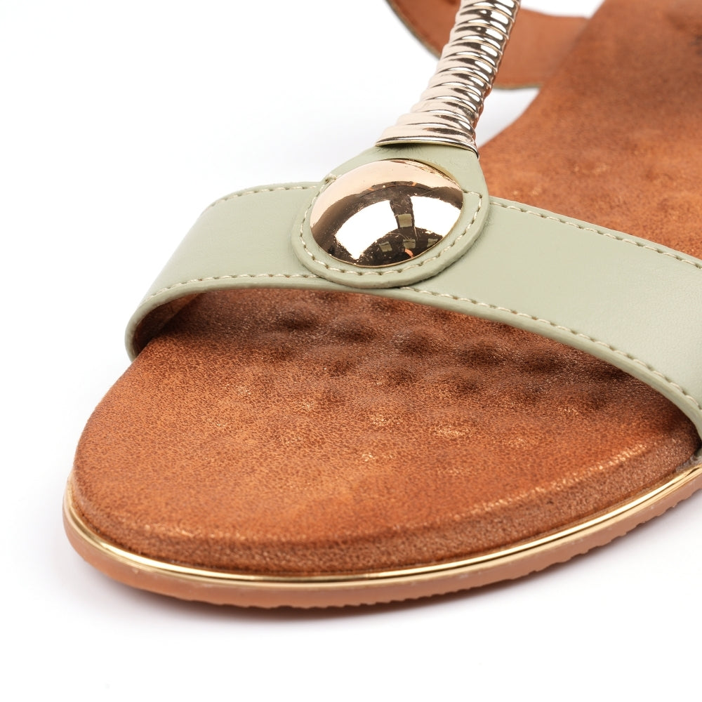 Lunar Renoir Sage Green Sandal