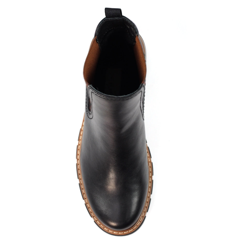 Lunar Ribble Black Ankle Boot