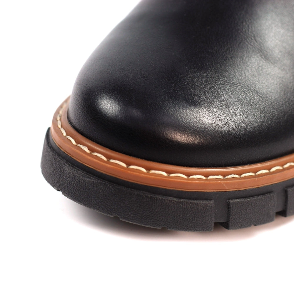 Lunar Ribble Black Ankle Boot