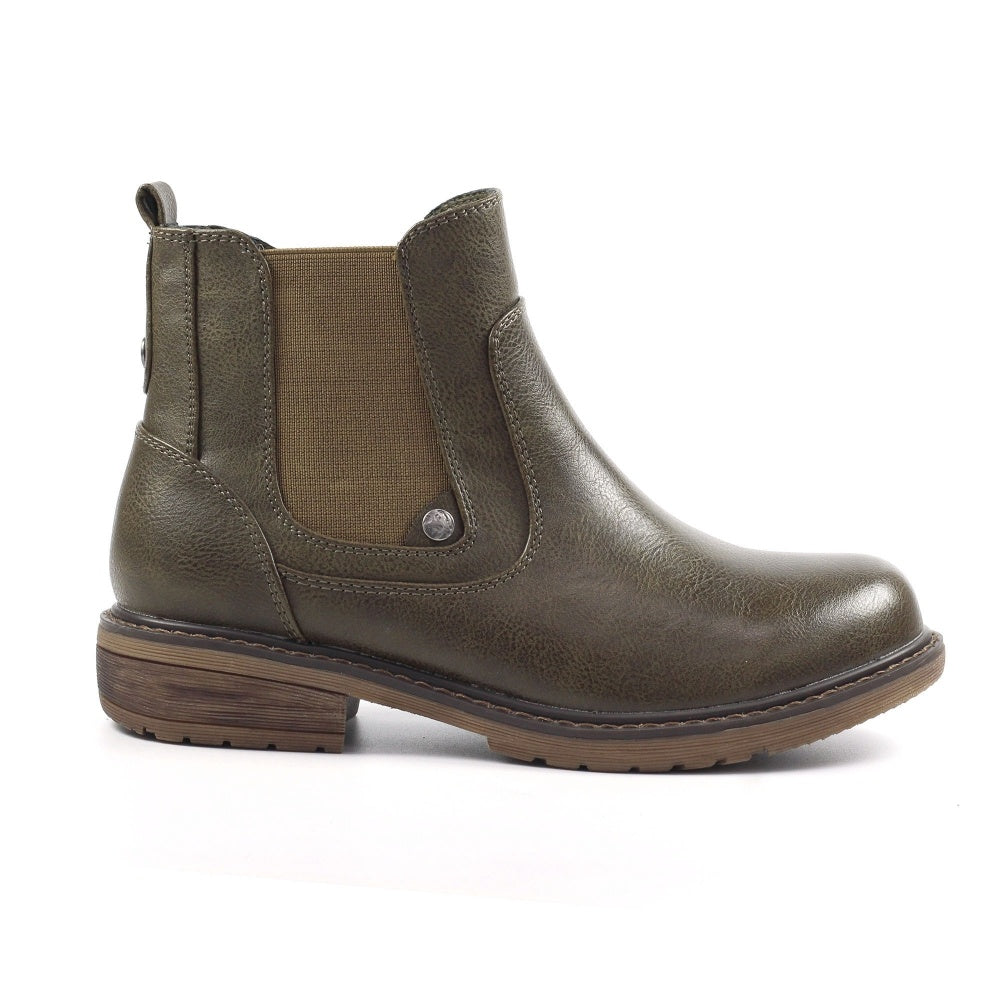 Lunar Roxie II Olive Ankle Boot