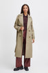 b.young Cilia Trench Coat Sepia Tint Melange