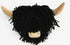 Highland Cows Head Black Medium