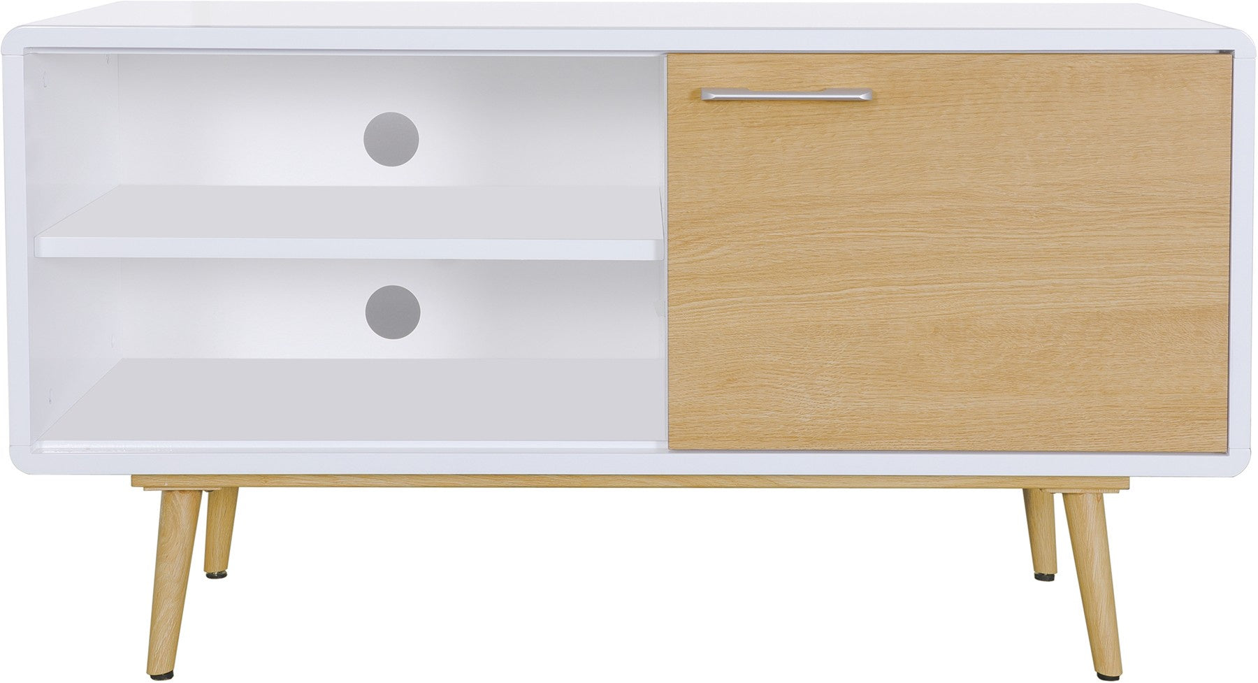 Sweden Sale White & Oak Small TV Unit Limited Stock