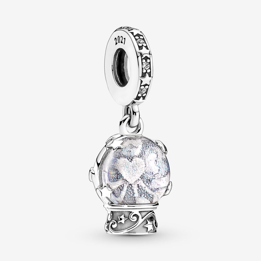 Pandora Snow Globe Angel Dangle Charm