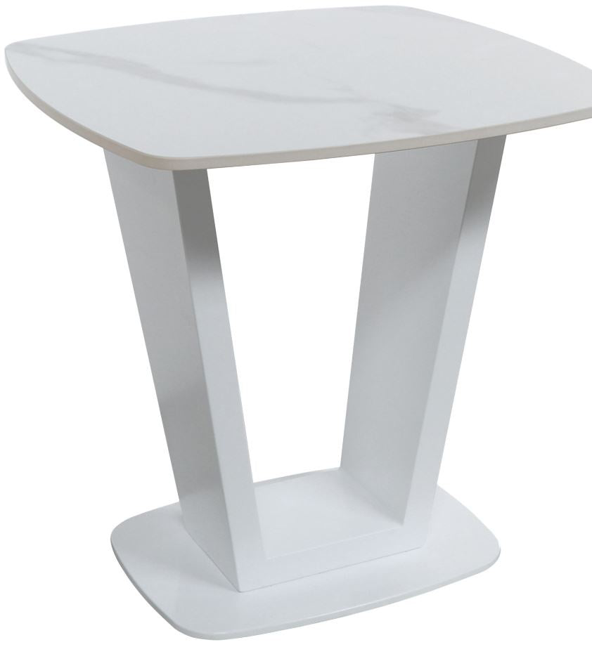 Sorrento Sintered Stone Lamp Table White