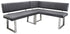 Sorrento Stitch Dark Grey R/H Corner Bench