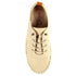 Lunar St Ives Beige Leather Plimsoll