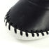 Lunar St Ives Black Leather Plimsoll