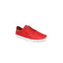 Lunar St Ives Red Leather Plimsoll