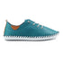 Lunar St Ives Teal Leather Plimsoll