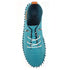 Lunar St Ives Teal Leather Plimsoll