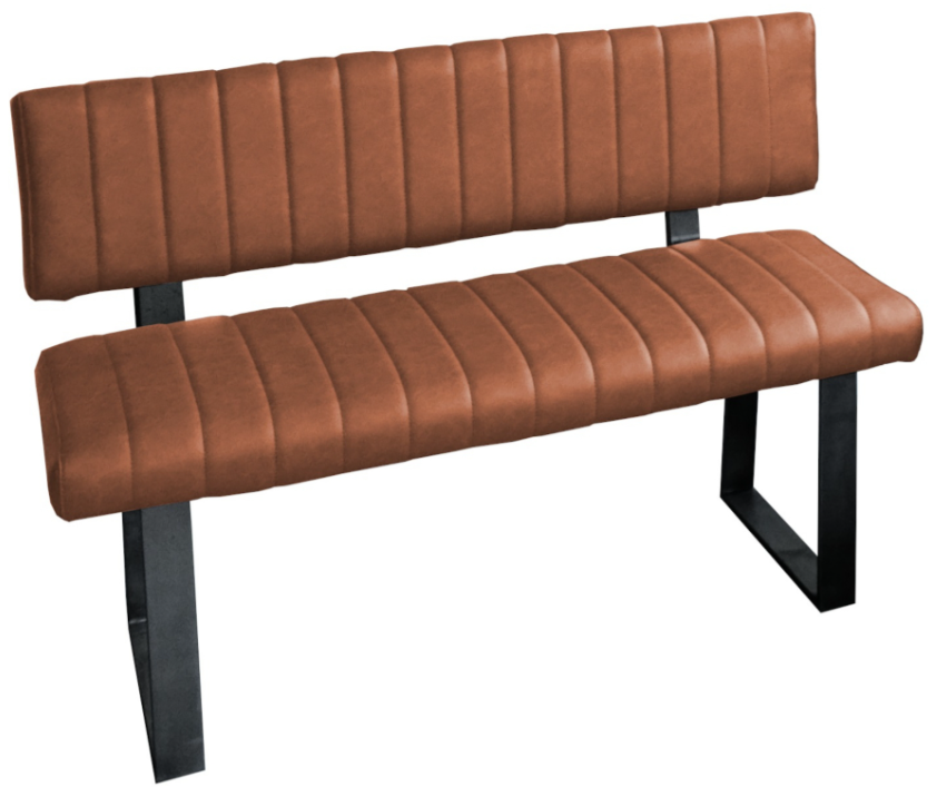 Union Retro Stitch Side Bench Tan